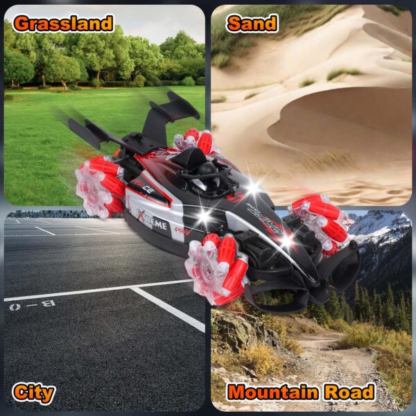 1:12 Scale 2.4GHz Remote Control Car Racing Drift 360 Rotating With Light Sound Spray Rc Stunt Car Toys - 画像 3