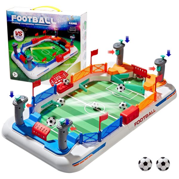 Battle Football Interactive Desktop Mini Soccer Table Game Plastic Interactive Football Field for Kids and Adults
