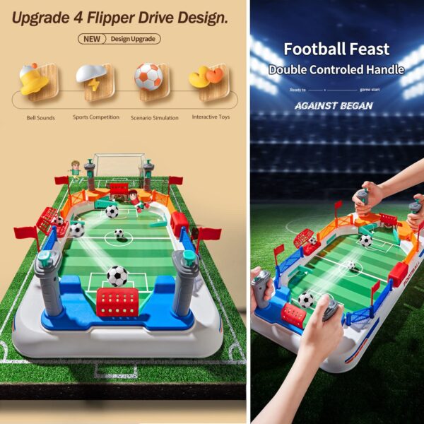 Battle Football Interactive Desktop Mini Soccer Table Game Plastic Interactive Football Field for Kids and Adults - Image 5