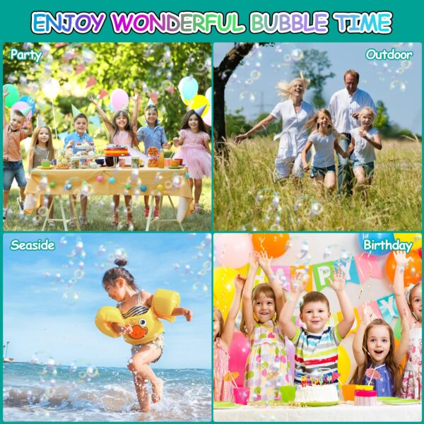 New Product Party Automatic Bubble Blower Toys Cartoon Snail Shape Battery Operated 20 Hole Bubble Machine Toys - Image 2