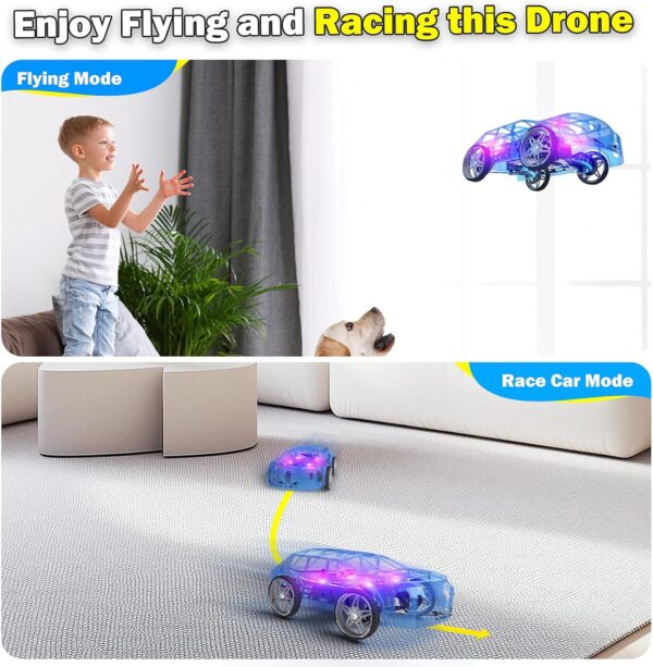 New Remote Control Dual Mode Land and Flight Drone Toy 30 Meters Distance 2 in 1 RC Drone Car Mini RC Drone & Flying Car - Image 9