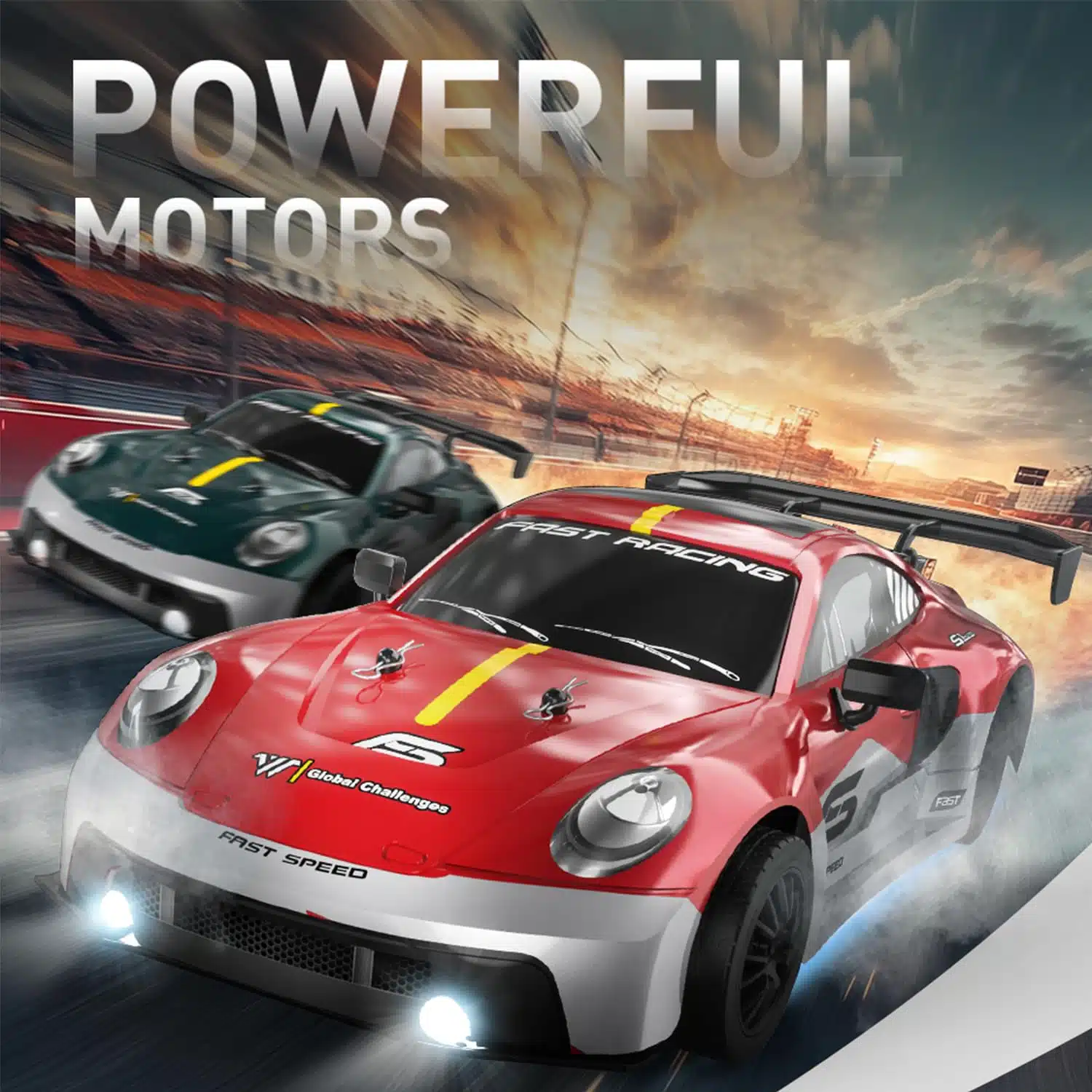 Vente à chaud 1:16 RC Drift Car 4wd 30 + Km / H Car VO de RC à grande vitesse proportionnelle - Image 8