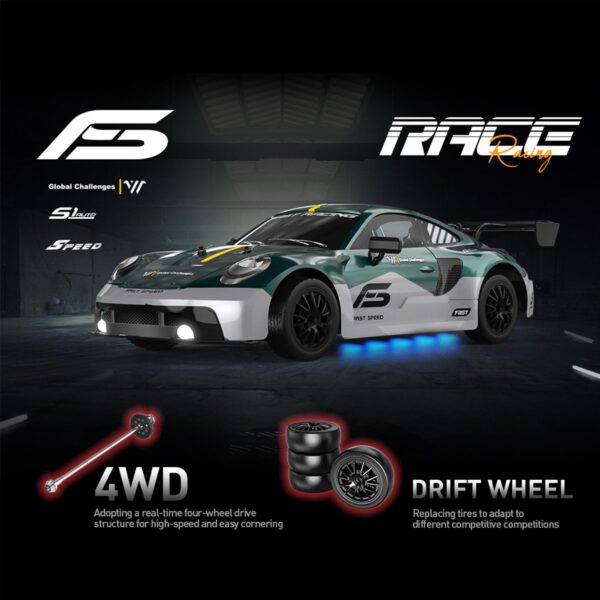 Hot Selling 1:16 RC Drift Car 4WD 30+KM/H Full Proportional High Speed RC Car - Image 6