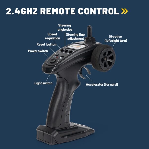 2.4g Carbon Fiber Rc Radio Electric High Speed 25km/h Vortex Turbine Jet Brushless Remote Control Boat - Image 2