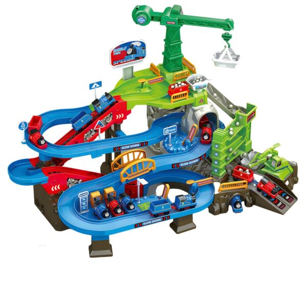 Train Race Track Children Educational Space Adventure Set Inertial Car Sliding Boys and Girls Track Parking Lot Toys