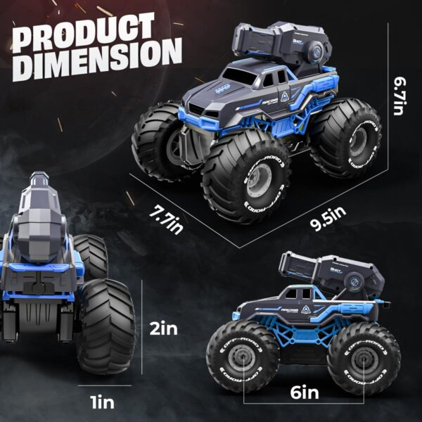 2.4GHz Off-Road Anfíbio Controle Remoto Tiro Sensor de Gesto de Carro de Água 4WD RC Monster Car - Imagem 6