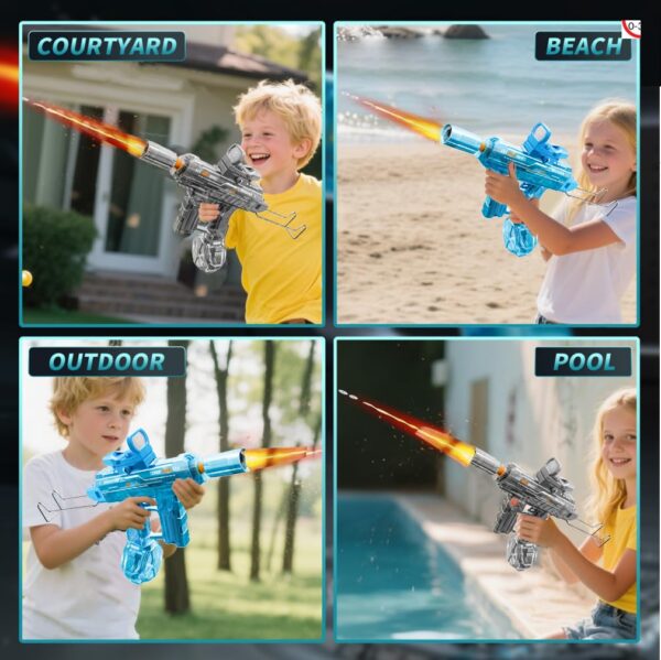 Wholesale Mini Uzi Electronic Automatic Water Pistol Toy Outdoor Shooting Games Rechargeable Automatic Water Gun - 영상 3