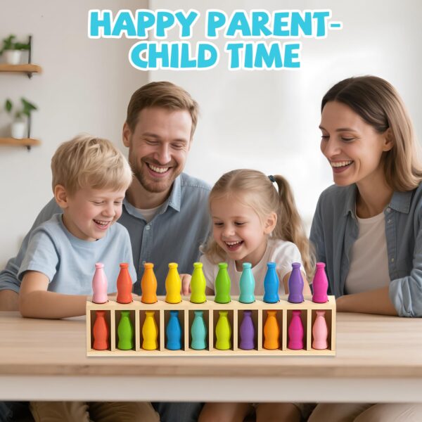 New Early Educational Color Matching Wooden Toys for Kids Memory Game Children Simulation Bottle Color Challenge Game Toy - Image 6