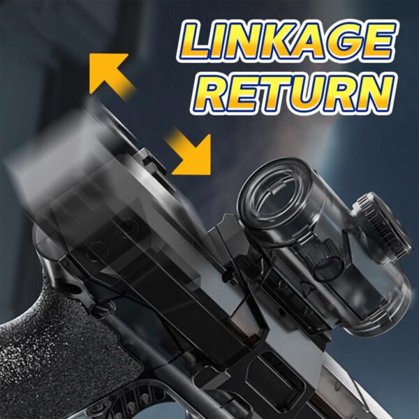 New Electric Water Pistol Automatic Light-Up Silencer Summer Outdoor Battery Water Squirt Gun Toys - Imagen 4