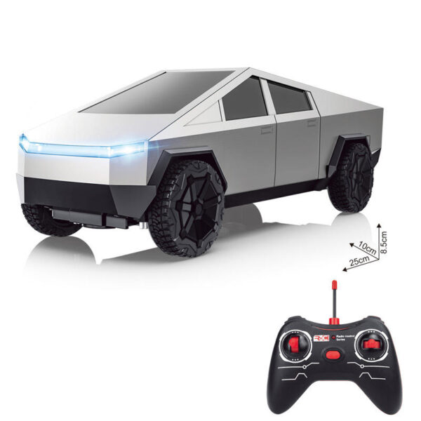 1:24 Cybertruck Pickup Alloy Car Model Diecasts Metal Toy Off-road Vehicles Car Model Simulation Sound and Light Kids Gift