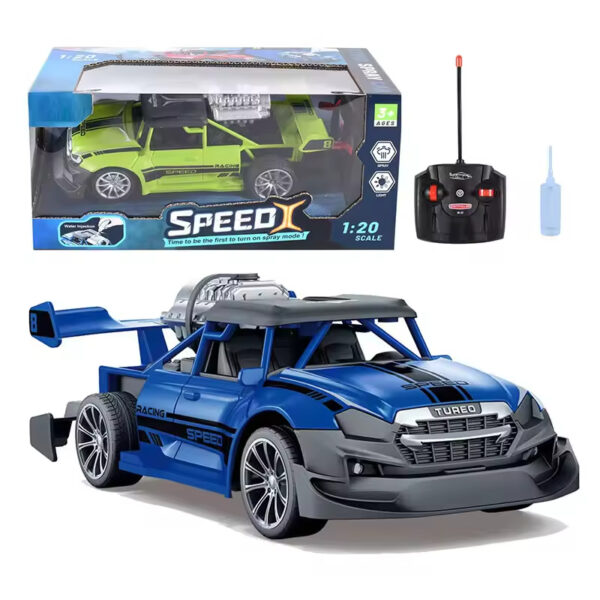 Kids Remote Control Car 1:20 Scale Stunt Car Toy with Spray Function Rc Car with Light Boys Toy - تصویر 5