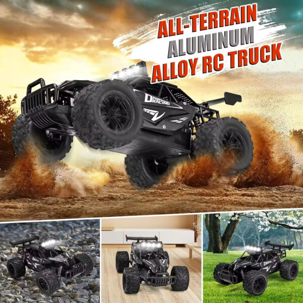 1:16 2.4GHz High Speed 20KM/H Remote Control Car with LED Headlight - Imagem 5