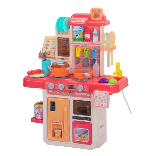 75CM 46PCS Children's Simulate Mini Kitchen Pretend Play Set Toys Cooking Food Toys - 画像 3