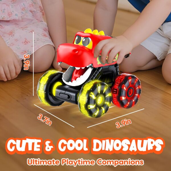 Press and Go Cars Toys Inertial Glide Model Light-up Toys Pull Back Truck Monster Truck Toys Dinosaur Cars - 영상 8