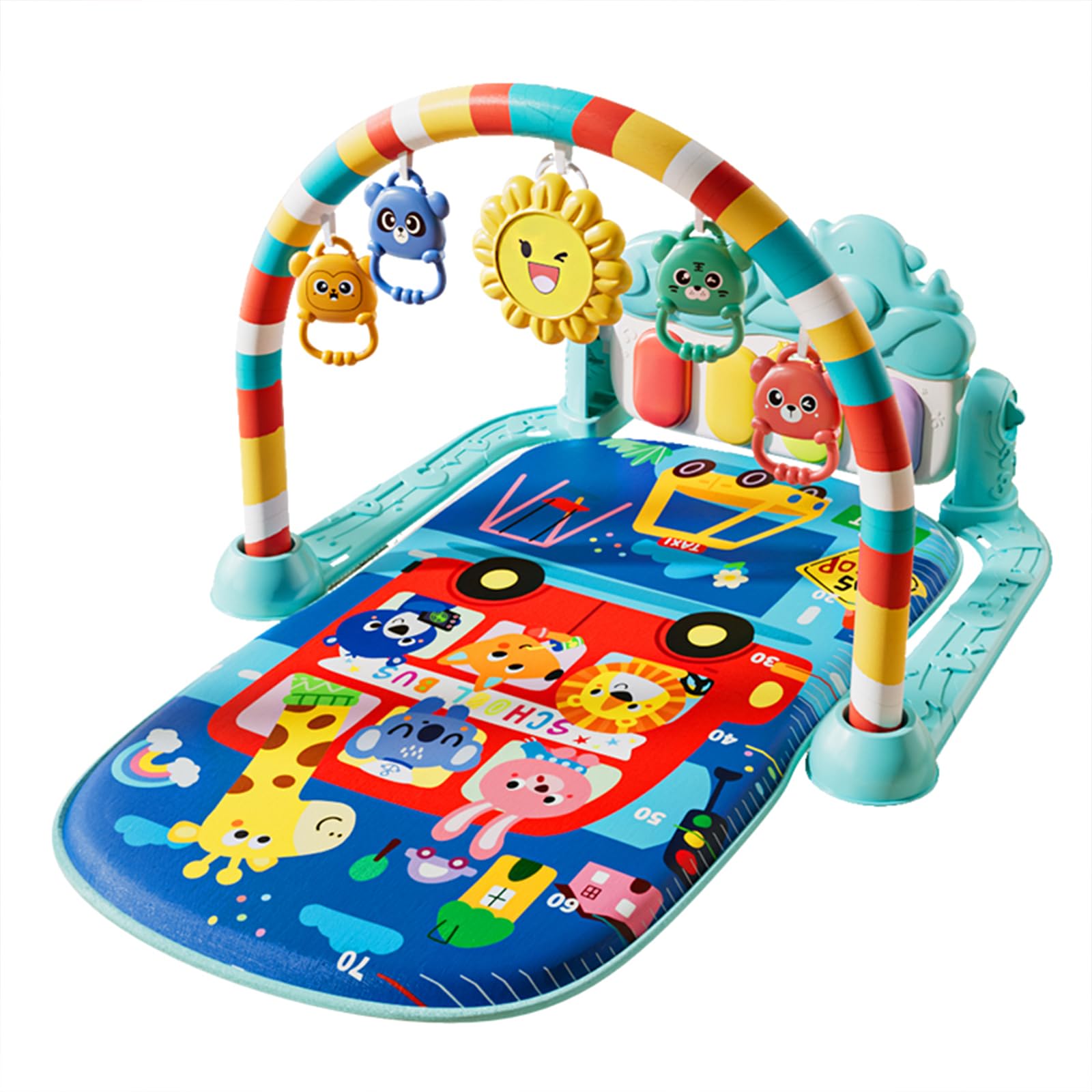 Multi-functional Activity Fitness Play Piano Gym Baby Play Gym Musical Mat Baby Gyms Play Mats