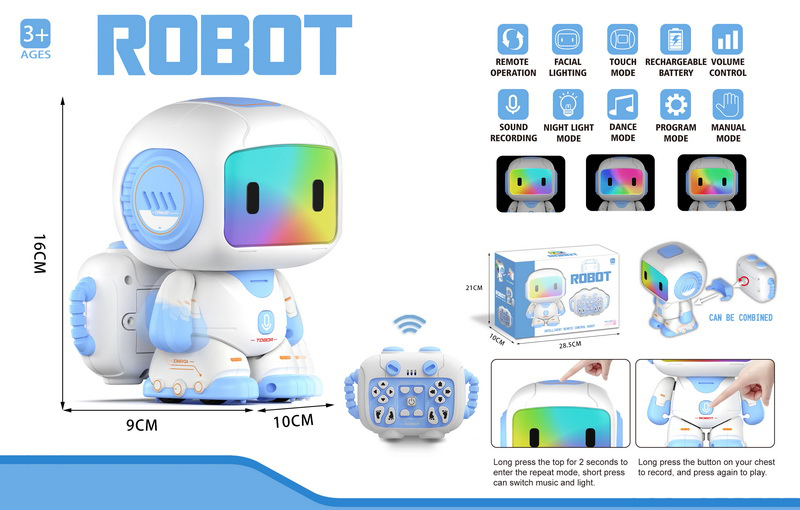 New 2.4GHz Wireless Programming Intelligent Rc Robot Mechanical Walking Dancing Musical Robot with Color Light - 영상 4