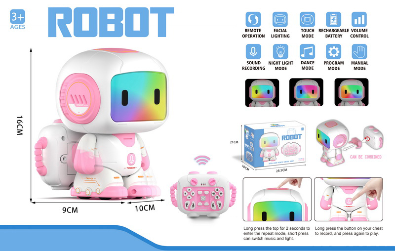 New 2.4GHz Wireless Programming Intelligent Rc Robot Mechanical Walking Dancing Musical Robot with Color Light - 영상 3