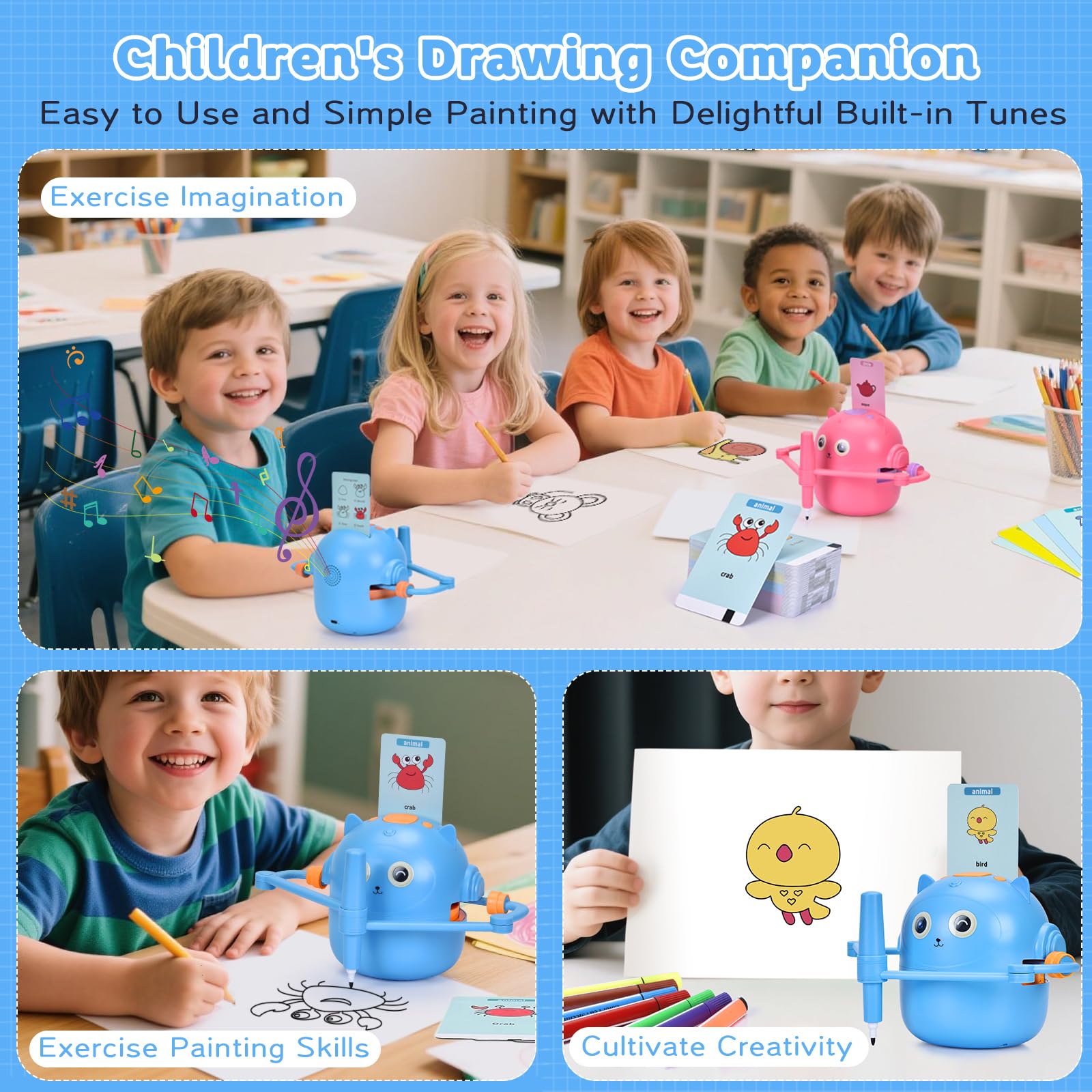 Children Automatic Drawing Smart Robot Other Educational Toys Drawing Robot for Kids - 영상 4