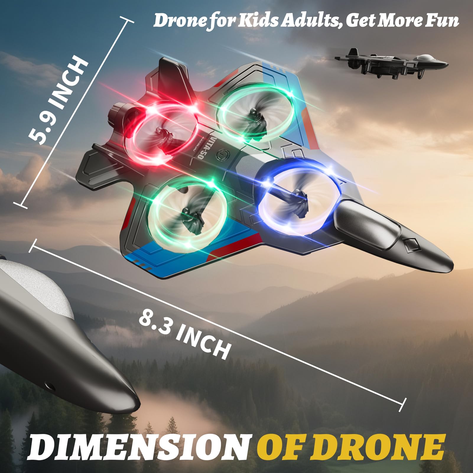 Remote Control RC Airplane Children's Fighter Model Glider Drone Toy RC Planes Remote Control Airplane - 영상 7