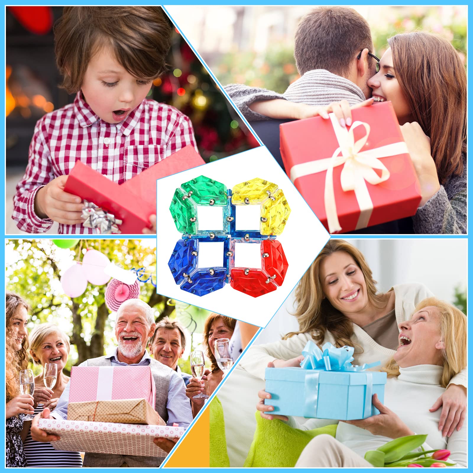 모조리 12 Piece Magnetic Fidget Sphere Pentagons Magnets Balls Magnet Fidgets Toy - 영상 2