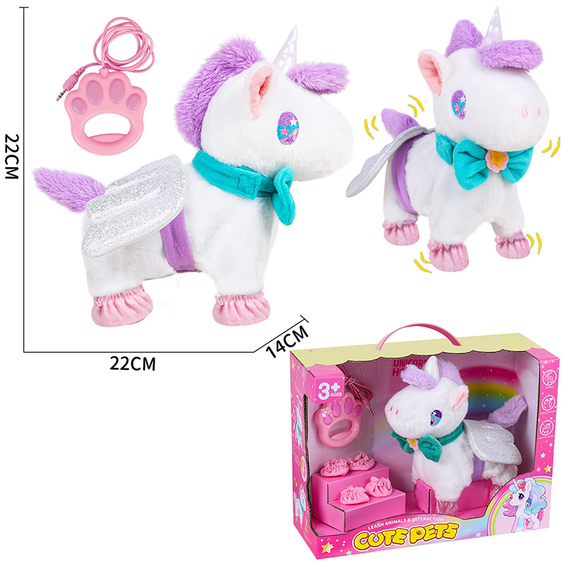 Wholesale Unicorn & Donkey Electric Pets Walking Plush Toys | lulufamily - 영상 2