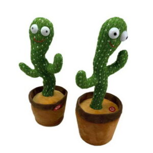 120-Song Electronic Dancing Cactus Plush Toy PP Cotton Filling Record Repeat Function Children's Gift Kids Cute Stuffed Toys