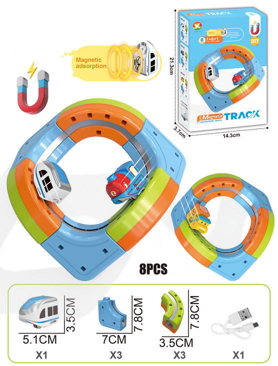 DIY Race Car Track Building Kits Flexible Car Track Magical Train Set Railway Building Block Toys Magical Track Toys - 영상 15