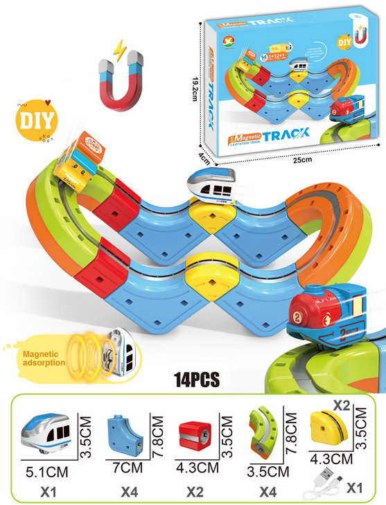 DIY Race Car Track Building Kits Flexible Car Track Magical Train Set Railway Building Block Toys Magical Track Toys - 영상 12