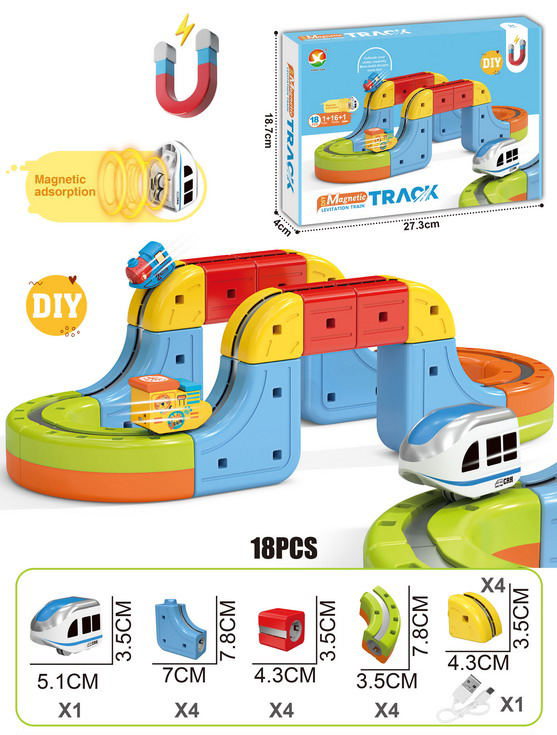 DIY Race Car Track Building Kits Flexible Car Track Magical Train Set Railway Building Block Toys Magical Track Toys - 영상 11