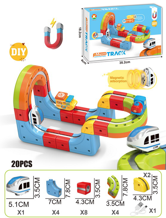 DIY Race Car Track Building Kits Flexible Car Track Magical Train Set Railway Building Block Toys Magical Track Toys - 영상 10