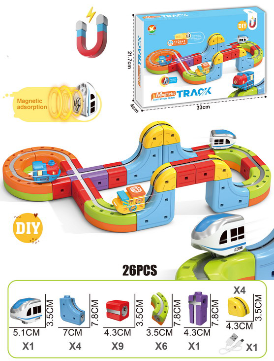 DIY Race Car Track Building Kits Flexible Car Track Magical Train Set Railway Building Block Toys Magical Track Toys - 영상 9