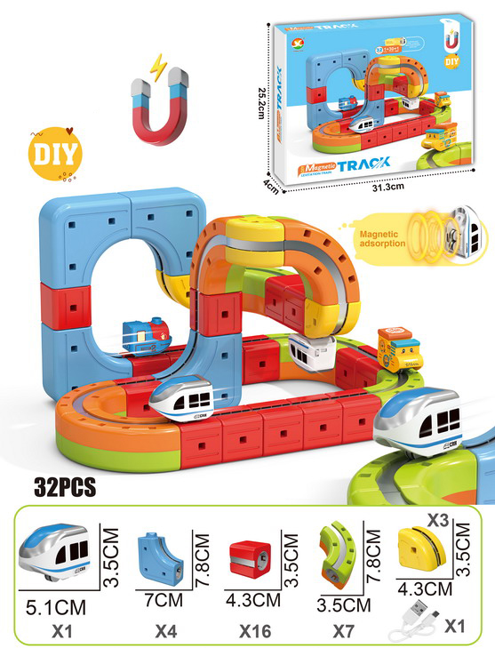 DIY Race Car Track Building Kits Flexible Car Track Magical Train Set Railway Building Block Toys Magical Track Toys - 영상 8