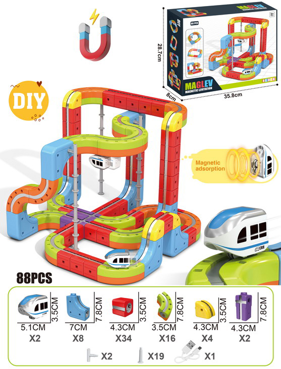 DIY Race Car Track Building Kits Flexible Car Track Magical Train Set Railway Building Block Toys Magical Track Toys - 영상 4