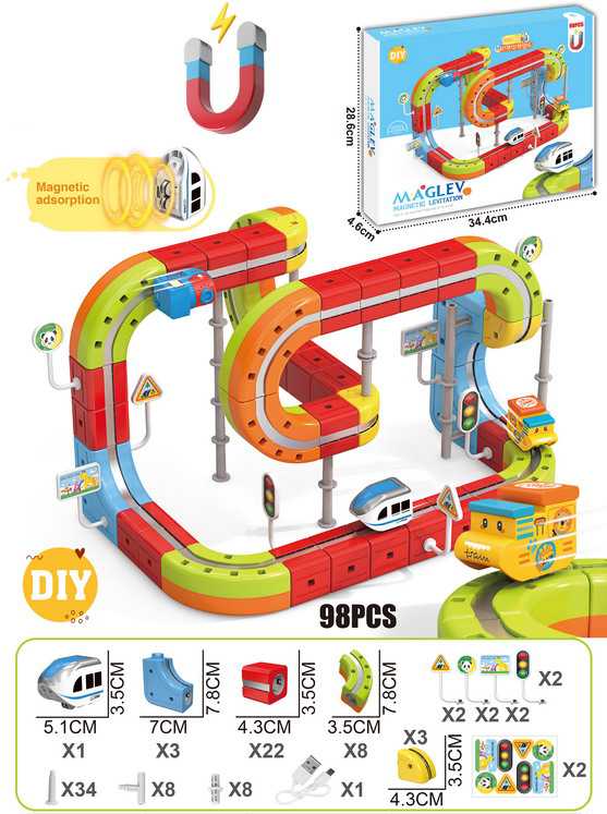 DIY Race Car Track Building Kits Flexible Car Track Magical Train Set Railway Building Block Toys Magical Track Toys - 영상 2