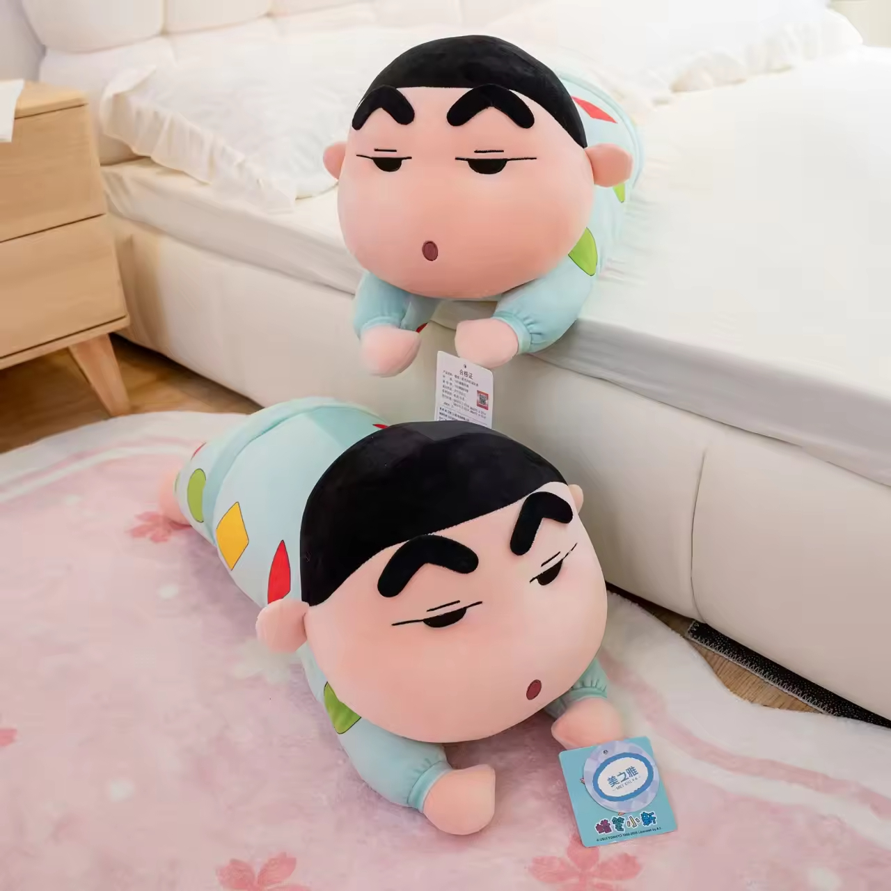 Wholesale Cuddly Toys CrayonShin-chan Prone Sleeping Dress-style Plush Toy Cute Sleeping Pose Plush Doll