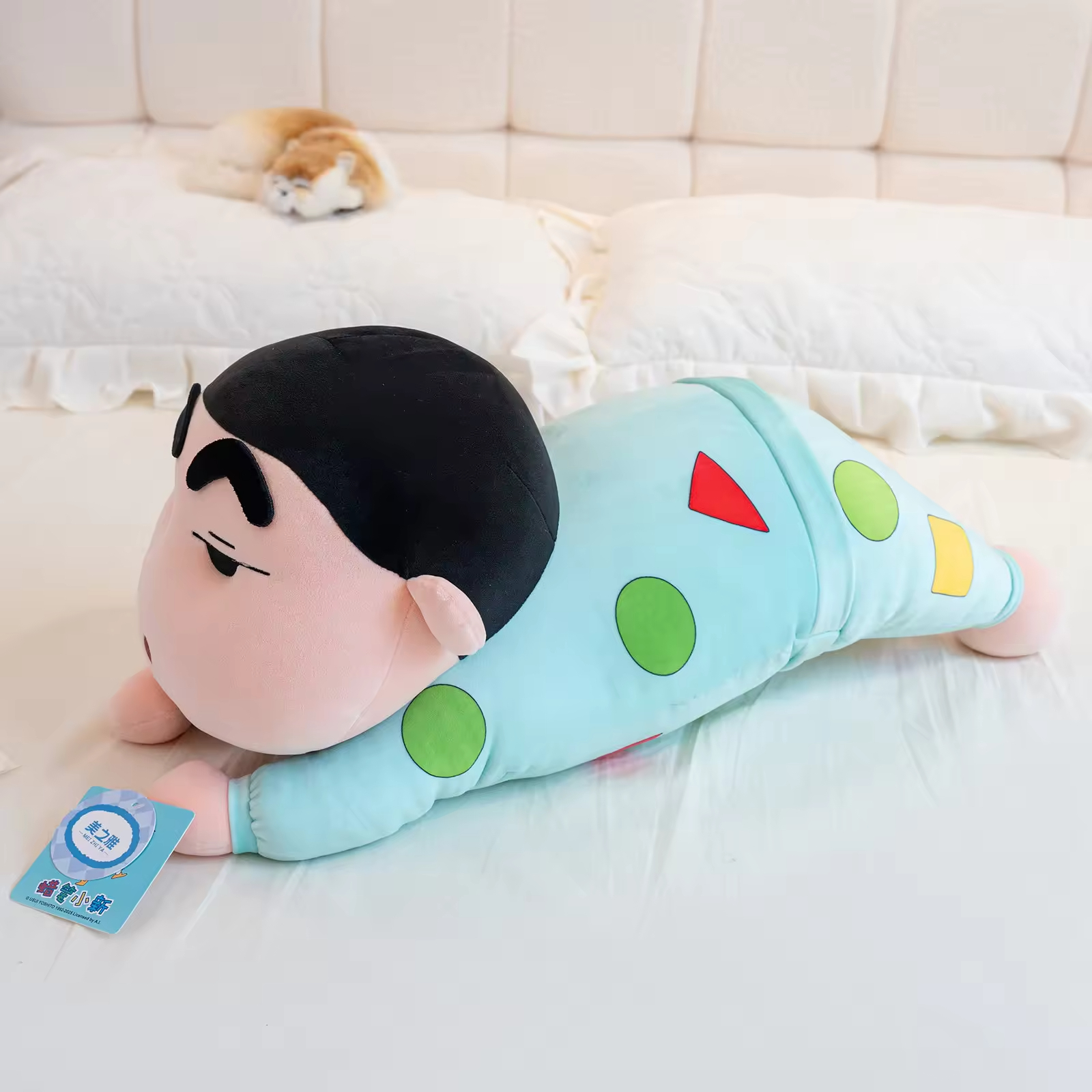 Wholesale Cuddly Toys CrayonShin-chan Prone Sleeping Dress-style Plush Toy Cute Sleeping Pose Plush Doll - Image 3