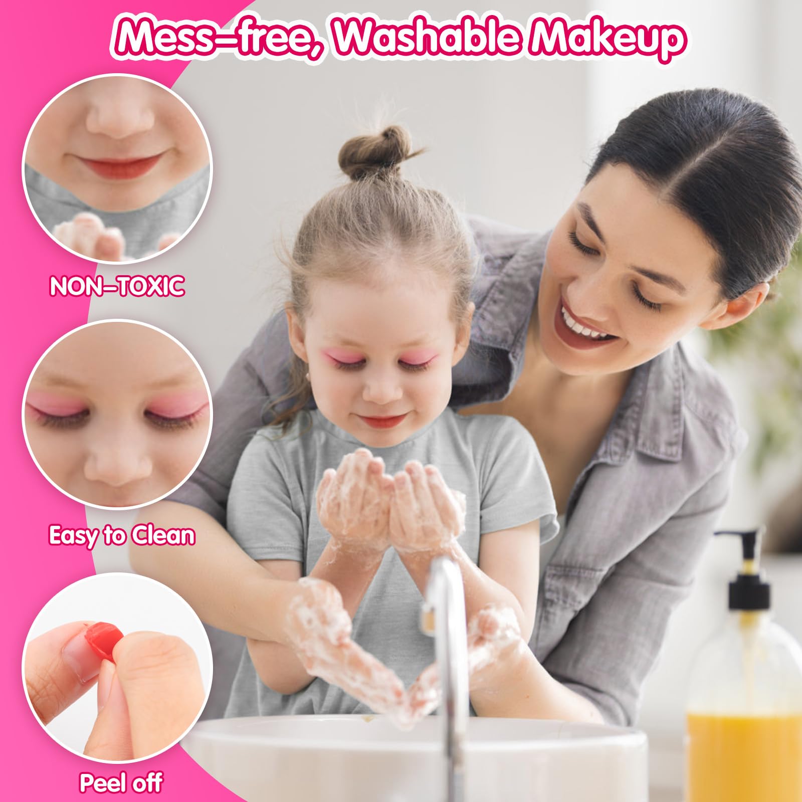 Wholesale Princess Makeup Toys DIY Bead Bracelet Making Kit Cosmetics Toy Plastic Full Set Makeup Toys Kids - 영상 5