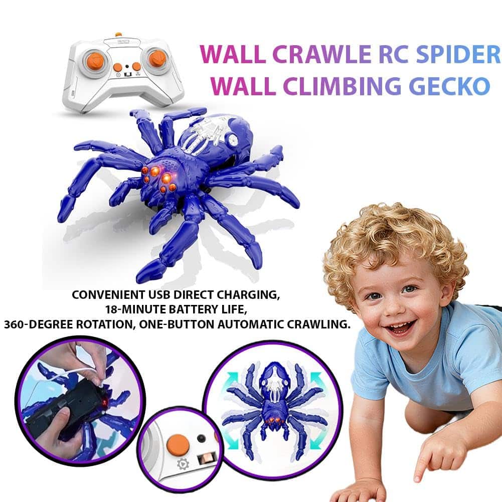 New Realistic Lizard Wall Climbing Spiders Toy Rechargeable Remote Control Robot Kids Toys Wall Climbing Gecko Spiders - Изображение 3