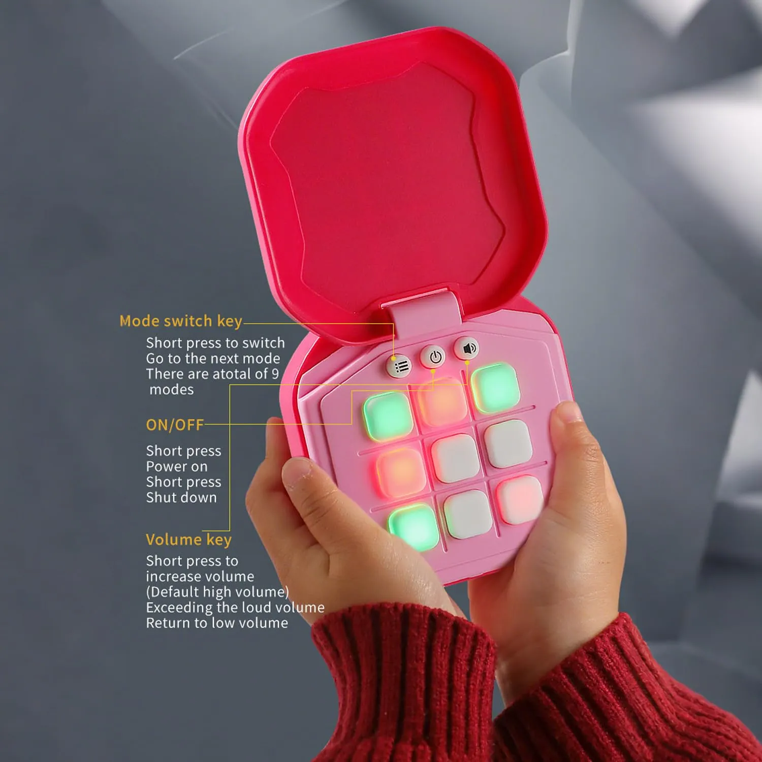 New Puzzles Portable Handheld Games Electronic Tic Tac Toe Game for Educational Memory Growth - Image 3