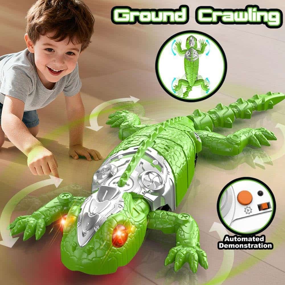 Electric Rechargeable Remote Control Animal Wall Climbing Lizard Rc Wall Crawler Gecko Prank Toys - Изображение 4