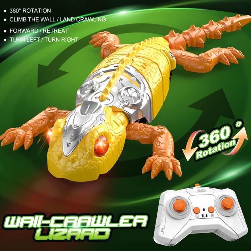 Electric Rechargeable Remote Control Animal Wall Climbing Lizard Rc Wall Crawler Gecko Prank Toys - Изображение 3