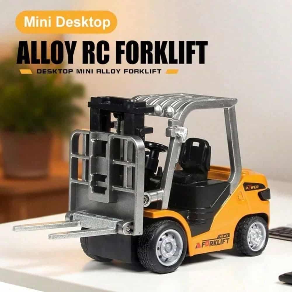 1/64 RC-Gabelstapler mit Legierungsspielzeug 8 Kanal 2 Mode Mini Rc Engineer Truck Forklift Engineer Truck with Flatbed Tow Truck Toys - Bild 7