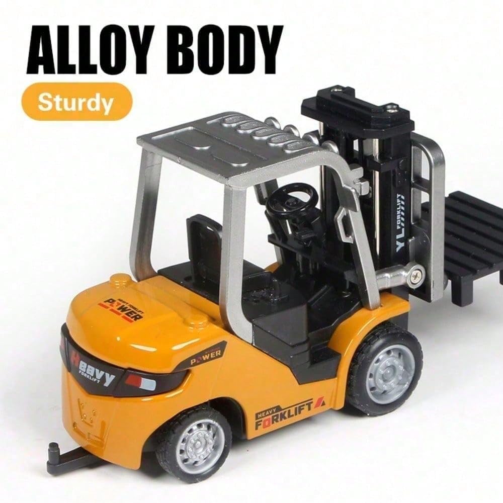 1/64 RC-Gabelstapler mit Legierungsspielzeug 8 Kanal 2 Mode Mini Rc Engineer Truck Forklift Engineer Truck with Flatbed Tow Truck Toys - Bild 4