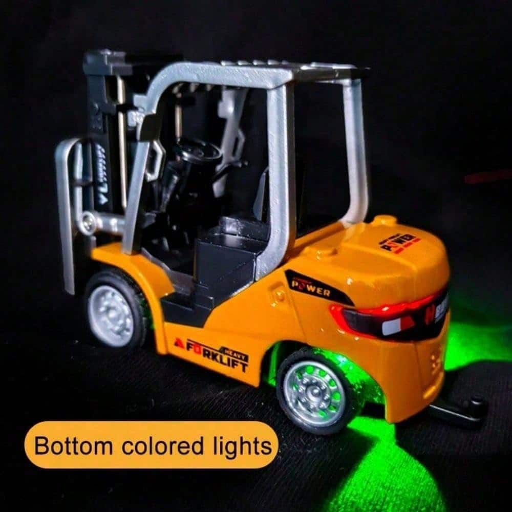 1/64 RC-Gabelstapler mit Legierungsspielzeug 8 Kanal 2 Mode Mini Rc Engineer Truck Forklift Engineer Truck with Flatbed Tow Truck Toys - Bild 3