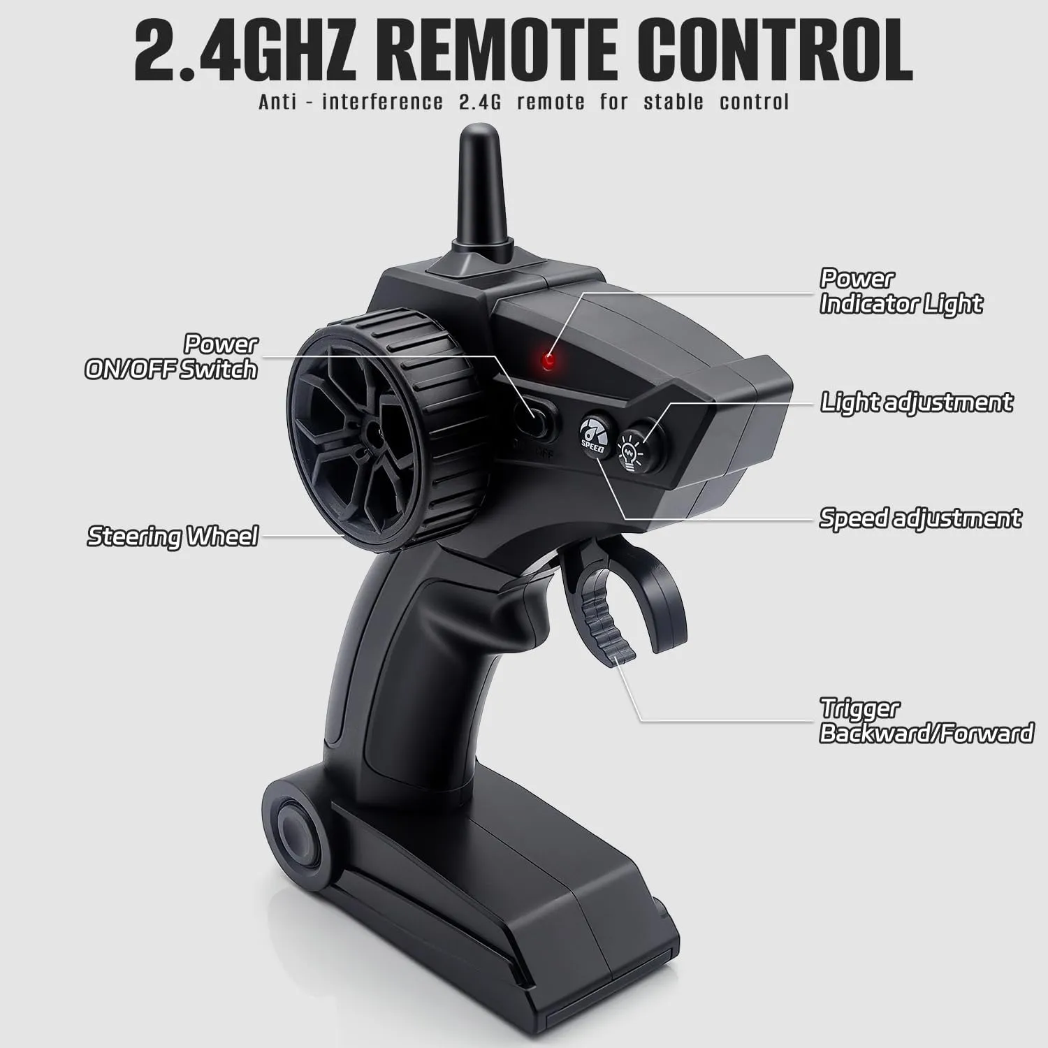 1 24 Scale 4WD 2 4GHz High Speed 20KMH LED Linkage Light Set Indoor Mini Electric Racing Full Remote Control Drift RC Car - Image 6