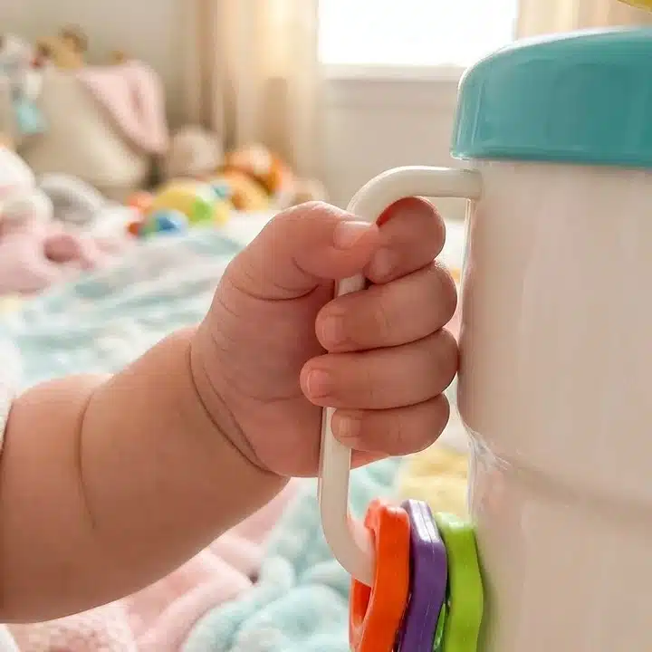 Early Learning Grasping Hand Shaker Rings for Infants Toddlers Interactive Sensory Baby Juice Cup Baby Rattle Toy - Image 4