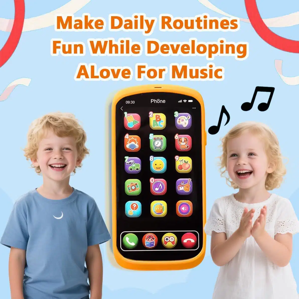 Educational Baby Music Light Toddler Learning Smart Mobile Cellphone Gift Interactive Electronic Play Preschool Toy Phone - Image 4