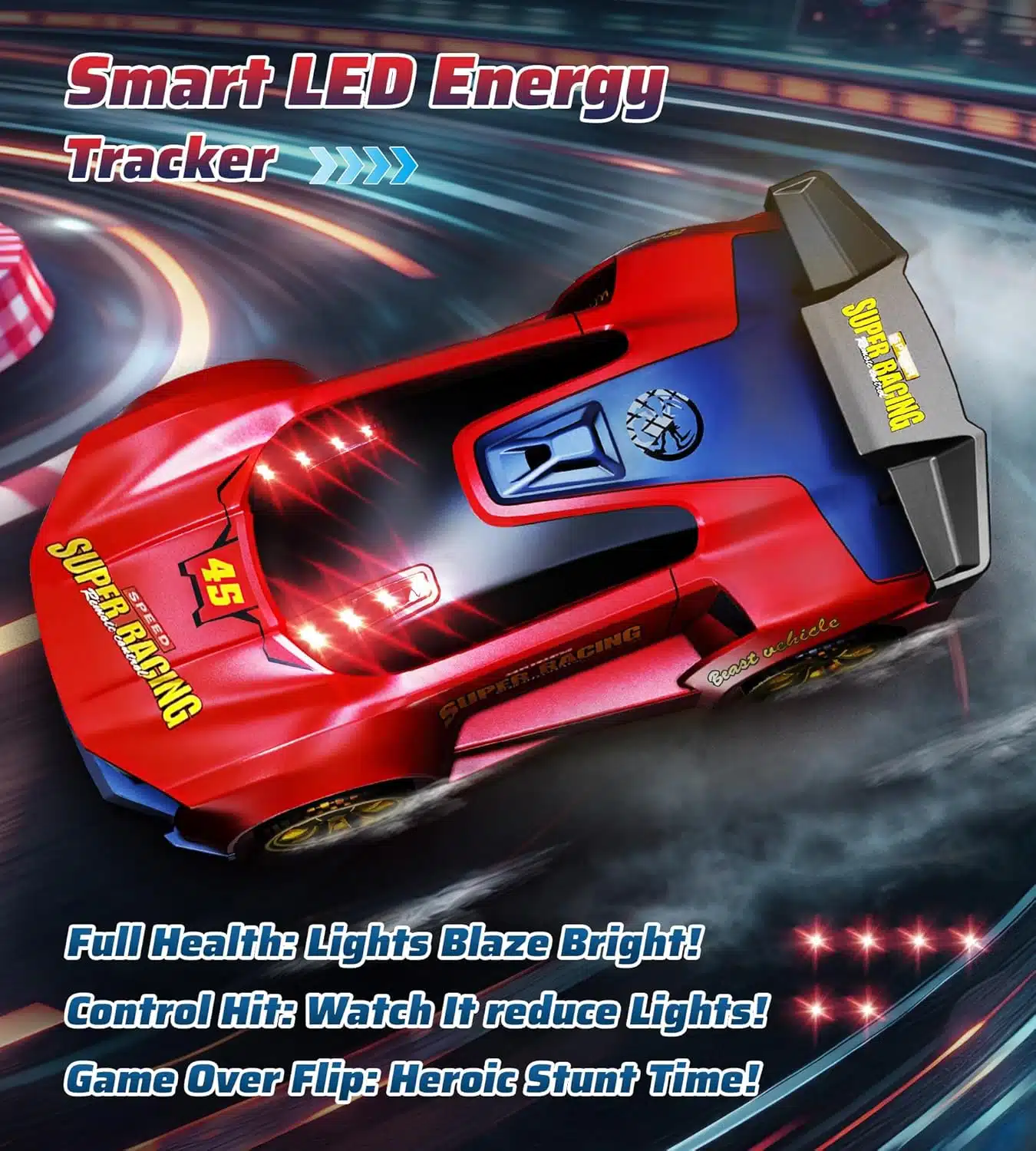 Innovative 2.4G Sensor Chase Game Dual Remotes Ejection Launcher Parent Child Interactive Battle RC Car Set - Image 5