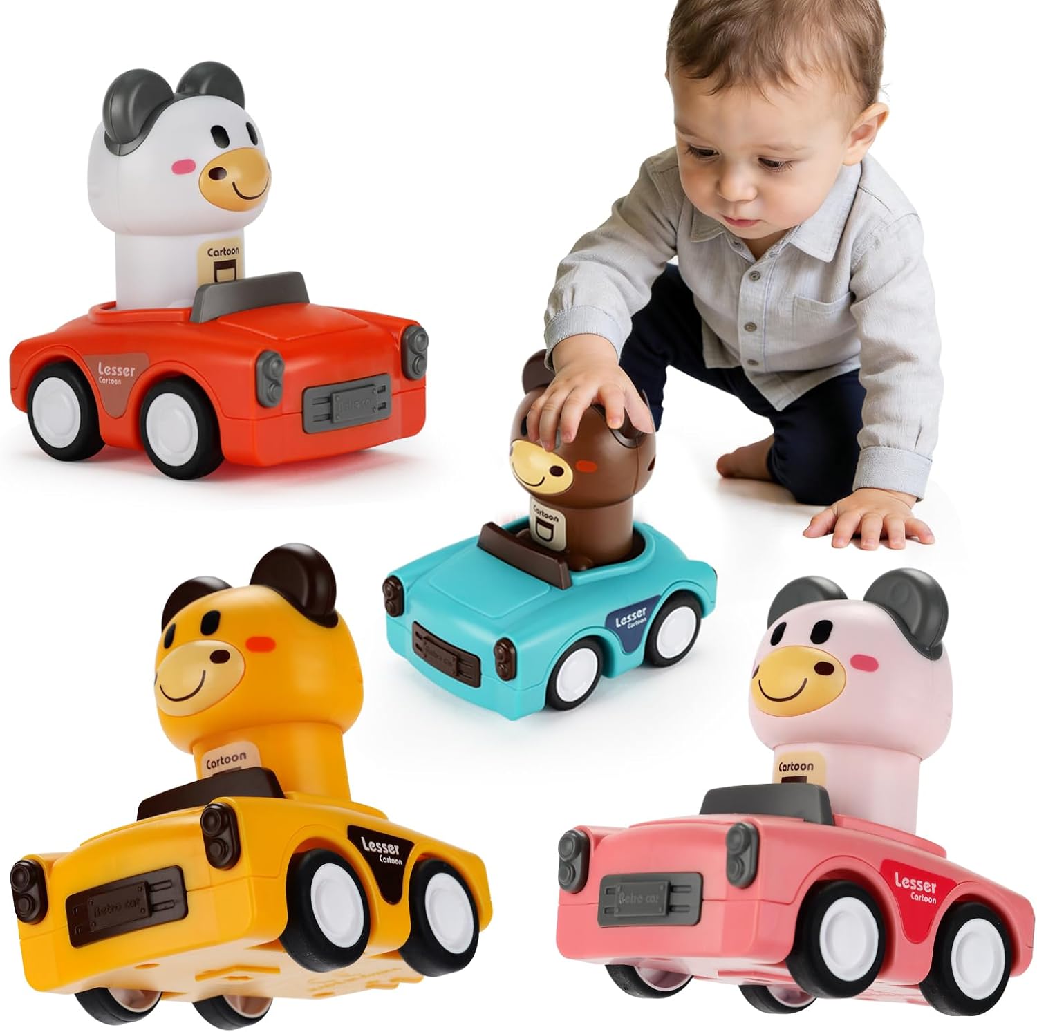 Toddler Animal Push Car Toy