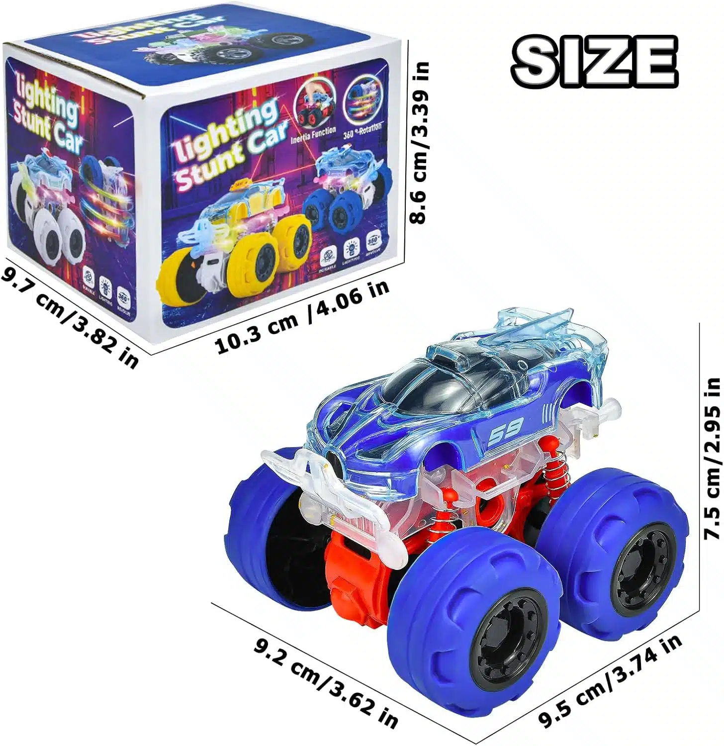 Educational Friction Powered Monster Truck Birthday Gift Age 3 4 5 6 Year Old Boy Girl Toddler Car Toys - Imagen 5